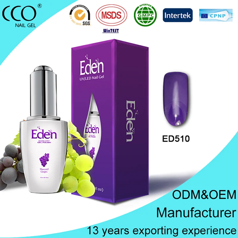CCO Eden nail gel polish superior quality natural material organic nail products wholesale of OEM brands