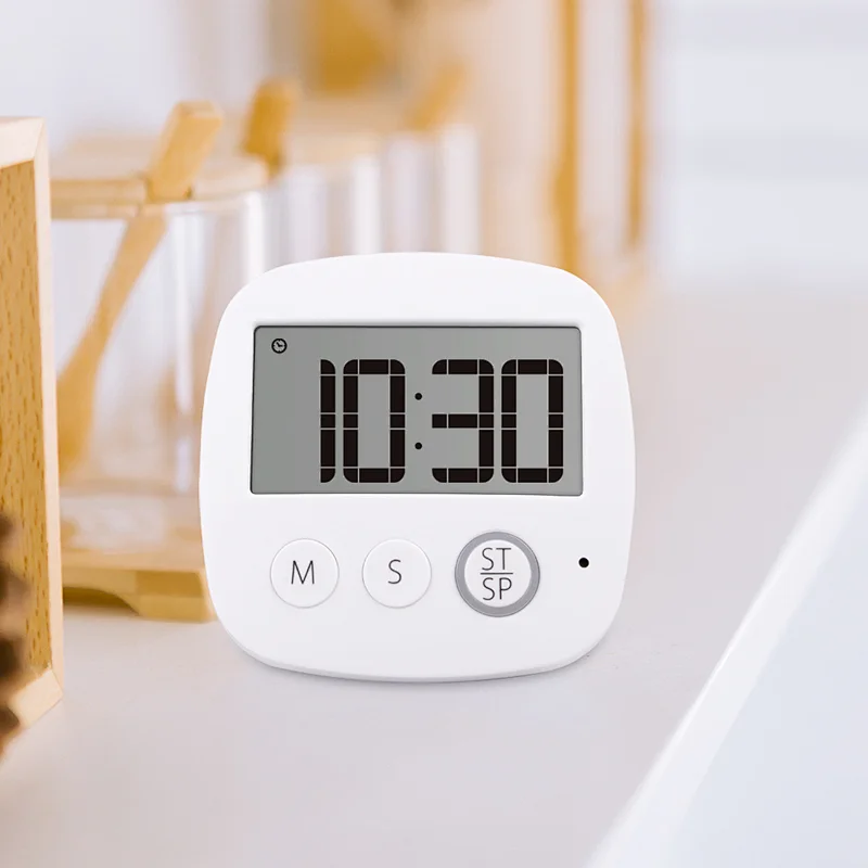 Large Display Countdown 24 Hour Lcd Digital Clock Alarm Timer HAPTIME