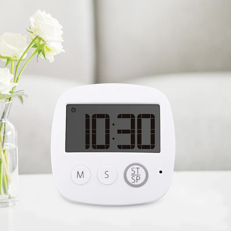 Large Display Countdown 24 Hour Lcd Digital Clock Alarm Timer HAPTIME