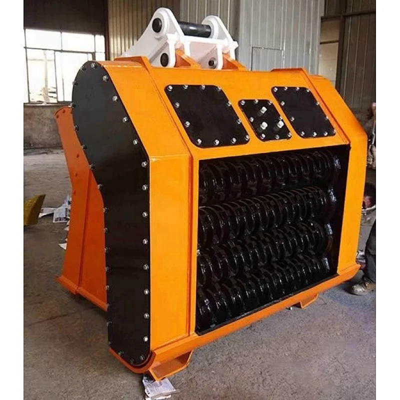 factory special type excavator attachment crushing buckets on sale