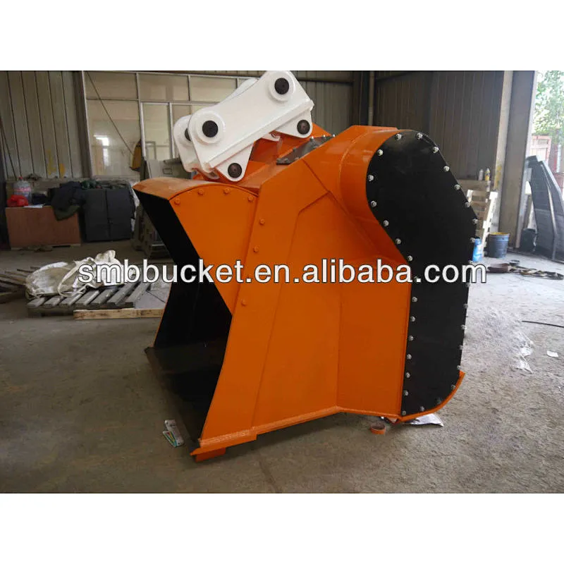 factory special type excavator attachment crushing buckets on sale