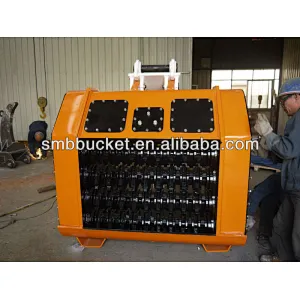 factory special type excavator attachment crushing buckets on sale