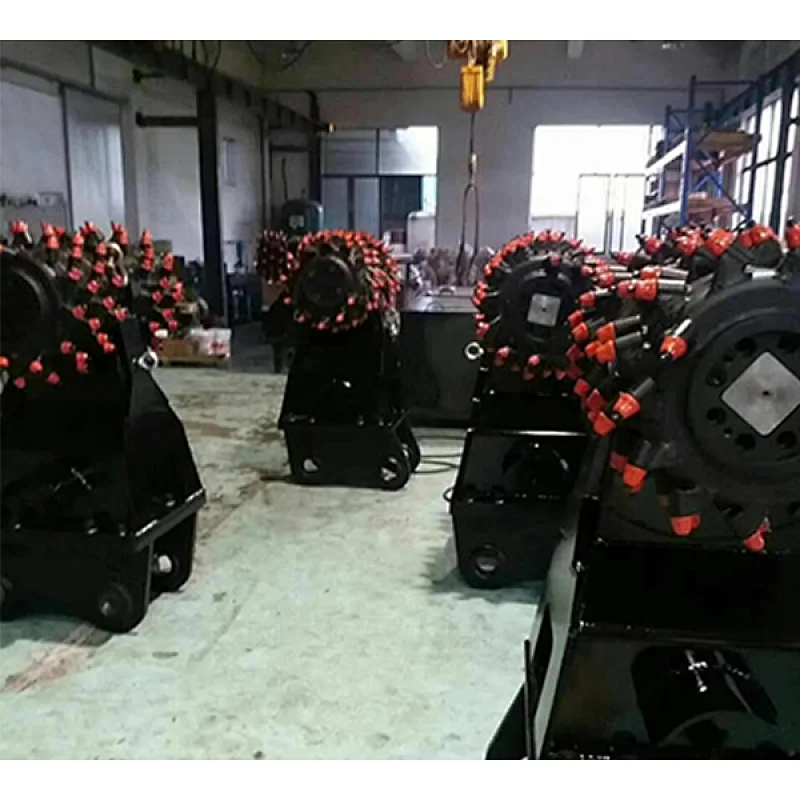 2-5ton mini excavator horizontal drum cutter