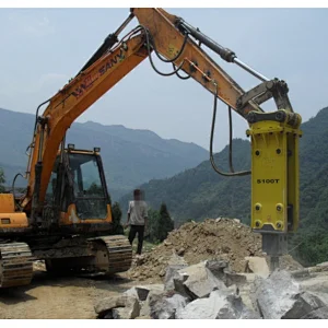 construction machinery tools big hydraulic breaker silent type