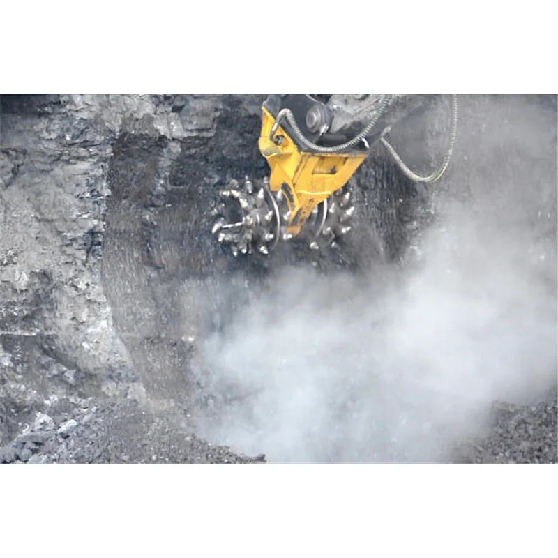 2-5ton mini excavator horizontal drum cutter