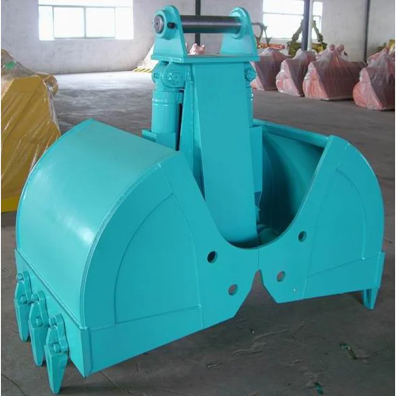 Excavator attachment clamshell bucket both rotary and non-rotary for most excavators for special field