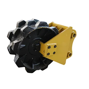 excavator attachment Compaction Wheel for narrow field clay easy use low price for Compaction and Filling