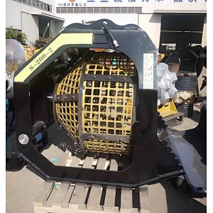 rotating screen bucket for excavators