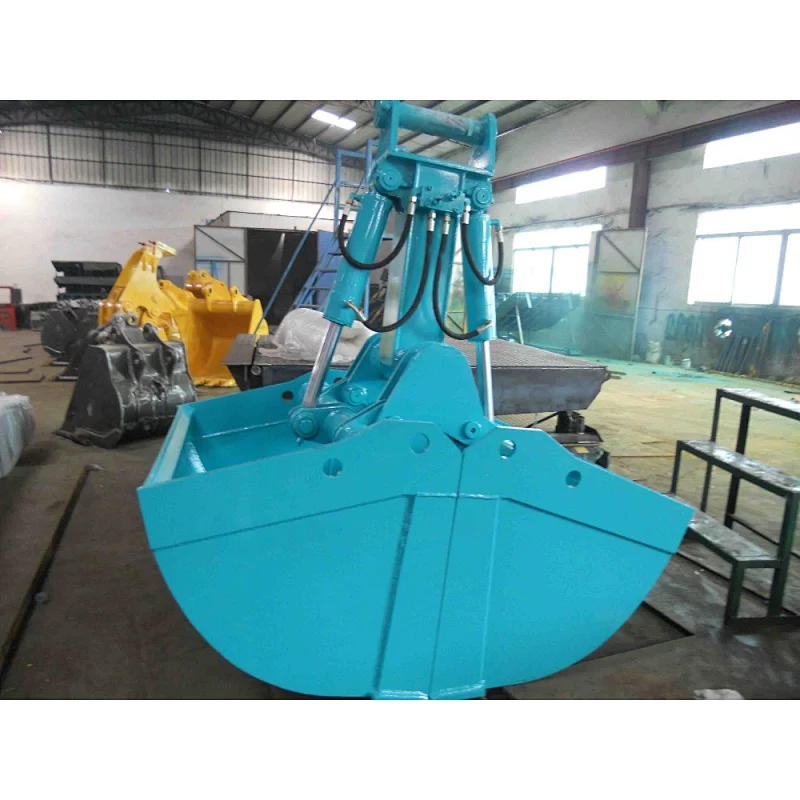Excavator attachment clamshell bucket both rotary and non-rotary for most excavators for special field