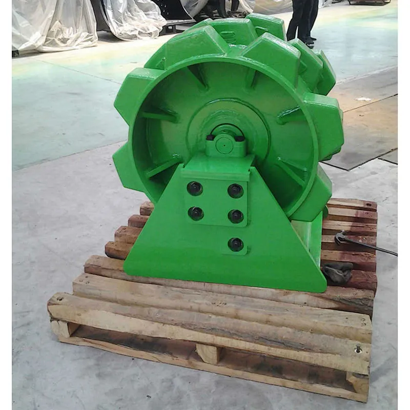 excavator attachment Compaction Wheel for narrow field clay easy use low price for Compaction and Filling