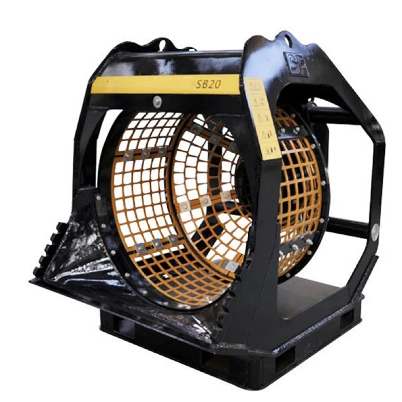 hydraulic rotary screen bucket  for 12-21 ton excavator on good sale