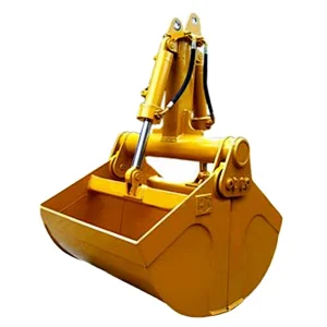Excavator attachment clamshell bucket both rotary and non-rotary for most excavators for special field