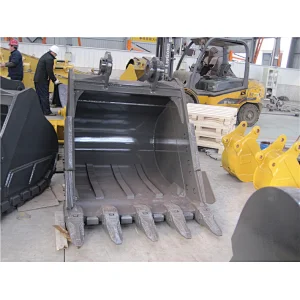 long life digger spares rock bucket 1.4m3 with tiger teeth