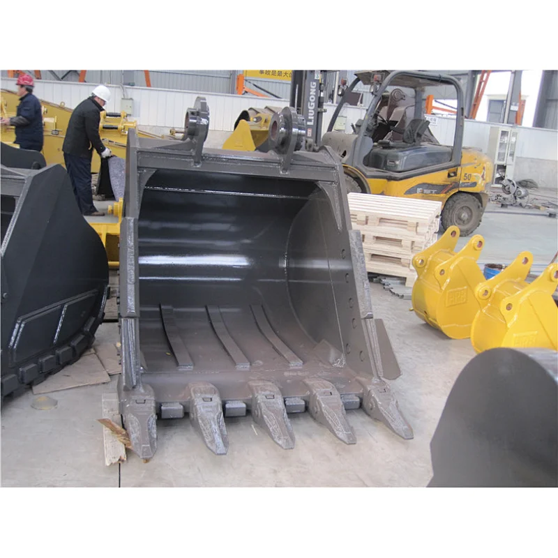 long life digger spares rock bucket 1.4m3 with tiger teeth