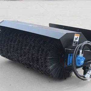 clean up angle broom sweeper for loader