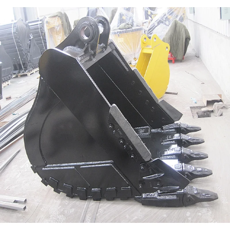long life digger spares rock bucket 1.4m3 with tiger teeth