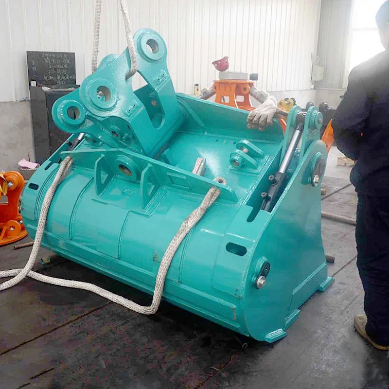 China construction attachement 25T tilting 4 in 1  bucket wirh high material on good sale