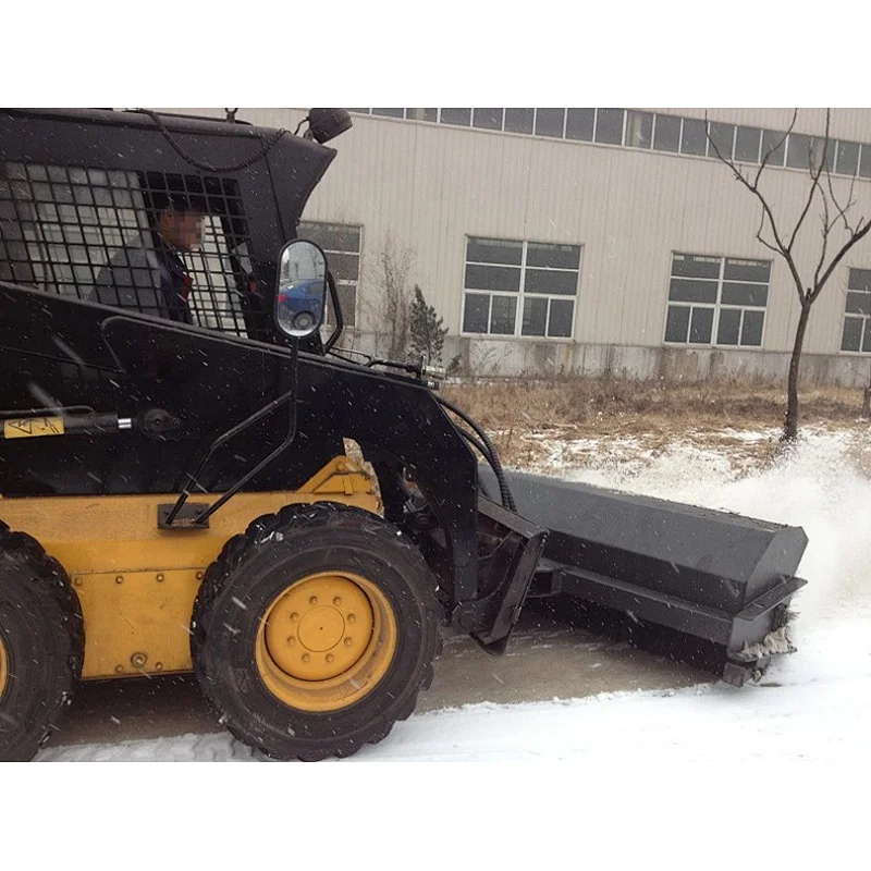 clean up angle broom sweeper for loader