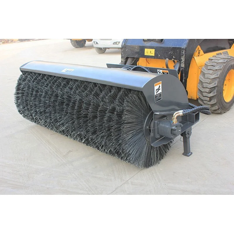 clean up angle broom sweeper for loader