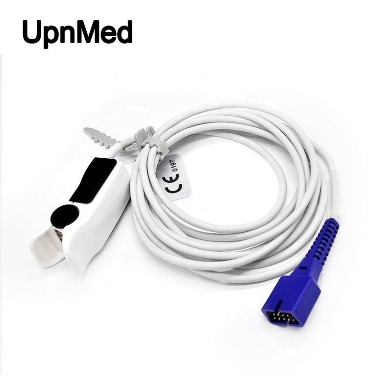 Edan H100N pulse oximeter reusable Spo2 Sensor adult finger clip, 9 pin