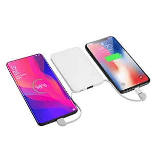 Ultra Slim Build in Cable Powerbank