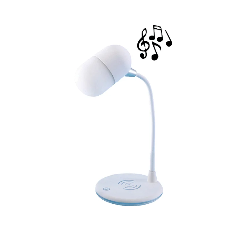 Bluetooth Speaker Wireless Charger Lamp 3 in 1