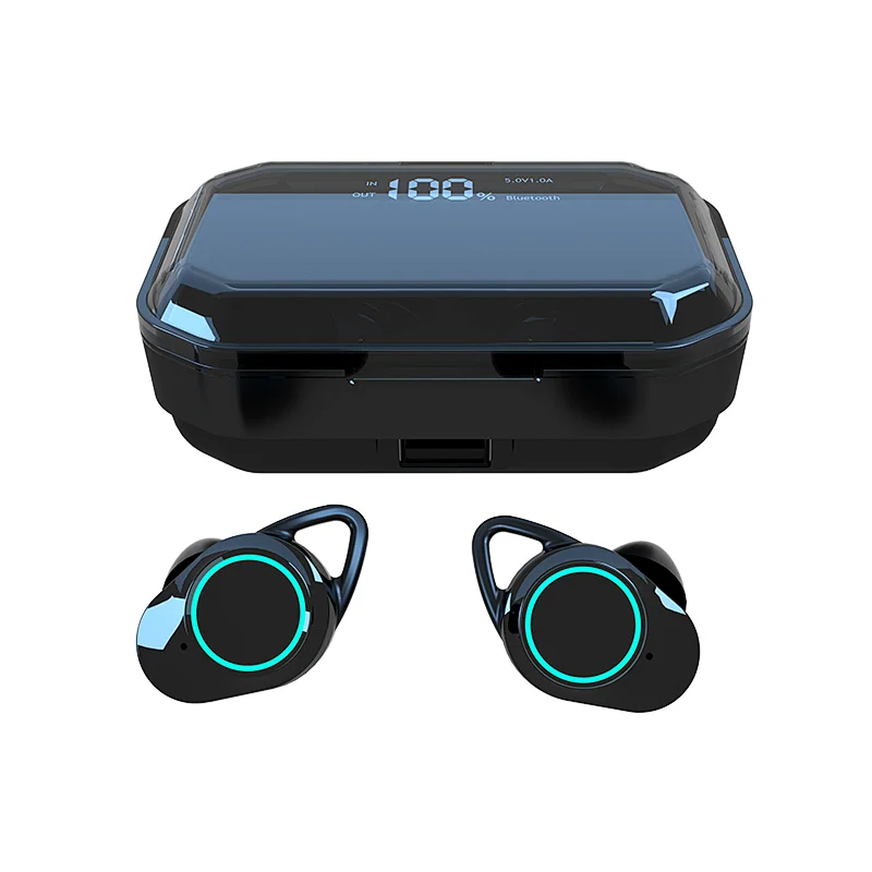 TWS Earphone with customized LED light logo