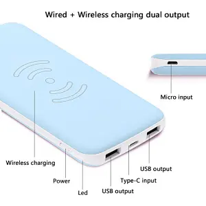 wireless charger powerbank 10000mAh factory