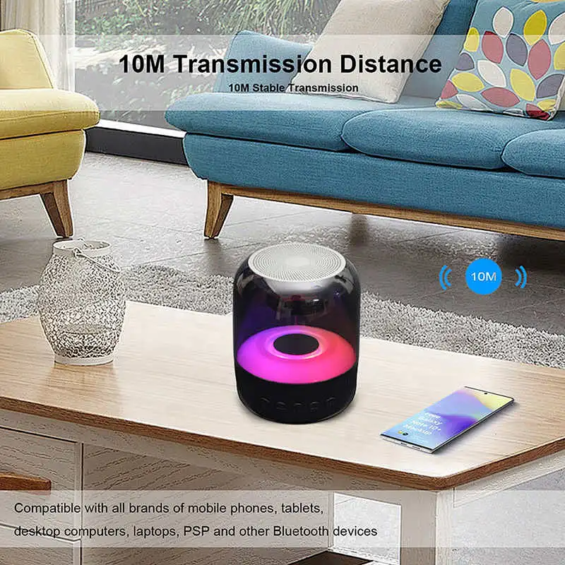 LED colorful Lamp bluetooth speaker 2 in 1