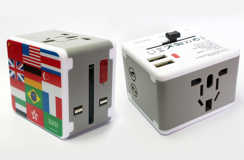 Travel wall plug adaptor