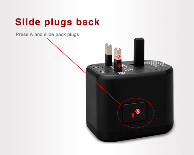 Wall plug charger adaptor