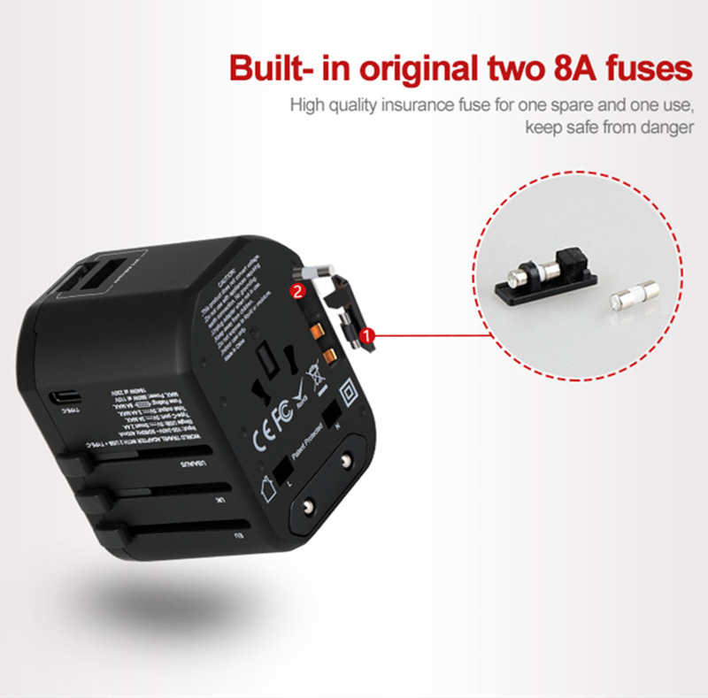 Wall plug charger adaptor