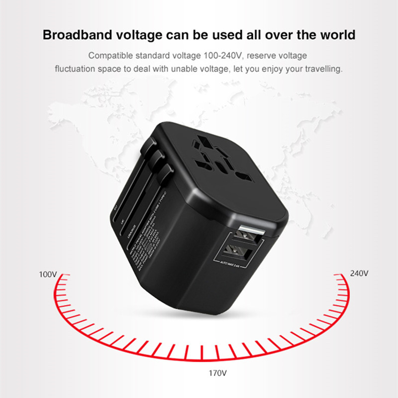 Adaptador de viaje de enchufe universal