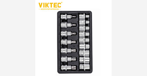 VIKTEC 16pc 1/2 Drive STAR Socket & BITS Socket set from China ...