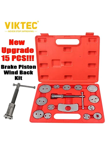 VIKTEC 15pc Brake Piston Wind Back Kit
