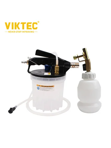 VIKTEC Pneumatic Vacuum Brake Bleeder Air Brake Fluid Bleeding Kit 2L+1L Capacity Refilling Bottle