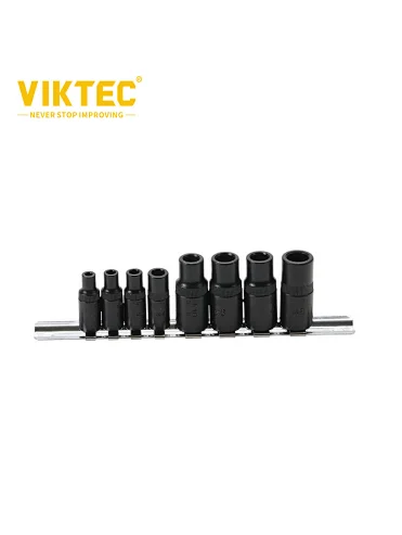 8pcs Tap Adaptor Socket Set  6.3mm (1/4") / 10mm (3/8") Drive