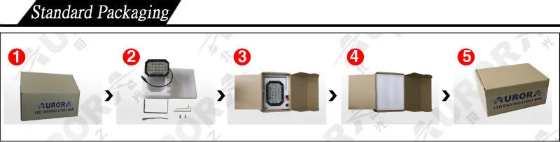 2015 AURORA newest design 6inch 60W led work led Quad light