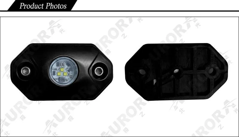 Car interior 2inch mini off road led rock under lights decorative led lights