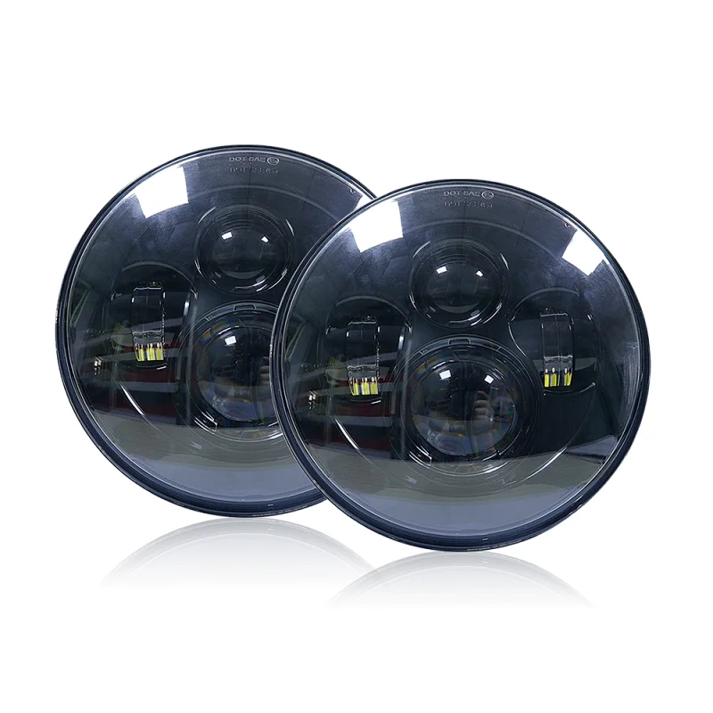 Dot Approved 40W 20W Hi Lo 12v 24v Round H4 Angle Eye 7