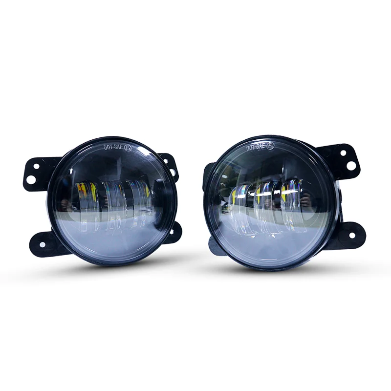 4 inch auto fog led car motorcycle decoration bar led drl fog lights round lamp