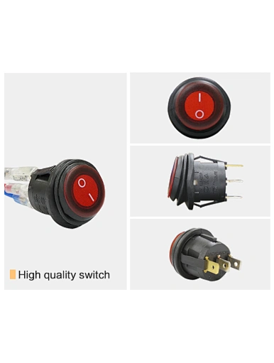 Led lights Round button switch