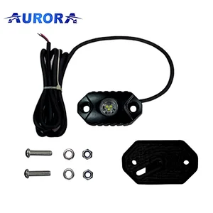Aurora RGB LED Rock Lights with APP Remote Control LEDs Multi color Underglow IP69K Flashing Music Timing light