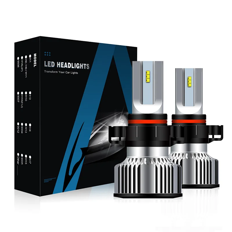 Aurora High Power 1+1 Design Car Headlight Bulb Super Bright H16 15000 Lumen Fan Design F2 auto LED headlight Bulb
