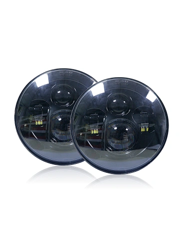 7inch for land rover defend Hi-Lo Beam car led headlight With Halo Angel Eyes For Lada 4x4 urban Niva Jeep JK