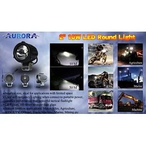 Aurora newest 2 inch 10w work light offroad led round light