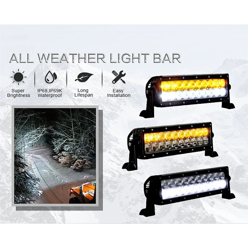 Aurora 50 inch 300W Led Light Bar Offroad,IP68 IP69K Waterproof driving light bar for Truck