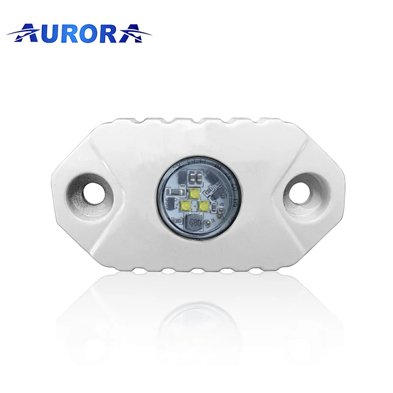 Aurora RGB LED Rock Lights with APP Remote Control LEDs Multi color Underglow IP69K Flashing Music Timing light