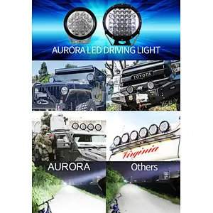 2019 Aurora best selling round led driving light  truck lights car wholesale led light bar
