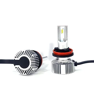 Aurora Patent 1+1 Design  led headlight Bulb V5 5200K 5700K 11000LM 32W Fanless H8 9007 9006 H7 H4 led car headlights bulb